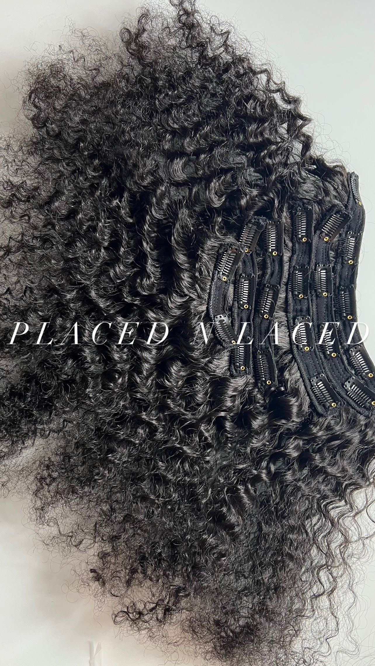 Raw Malaysian Kinky Curly Classic Weft Clip-In